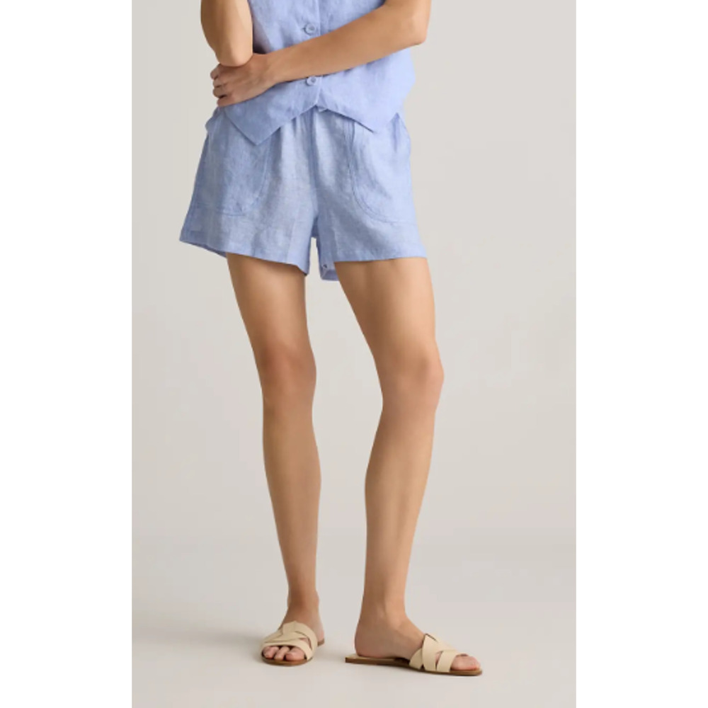 Copied - New Quince 100% European Linen Shorts, French Blue Size Small